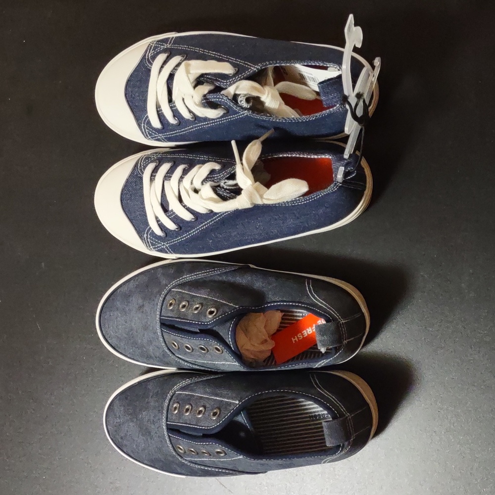 2 Pairs Brandnew Joe Fresh Boy's Sneakers Size 6